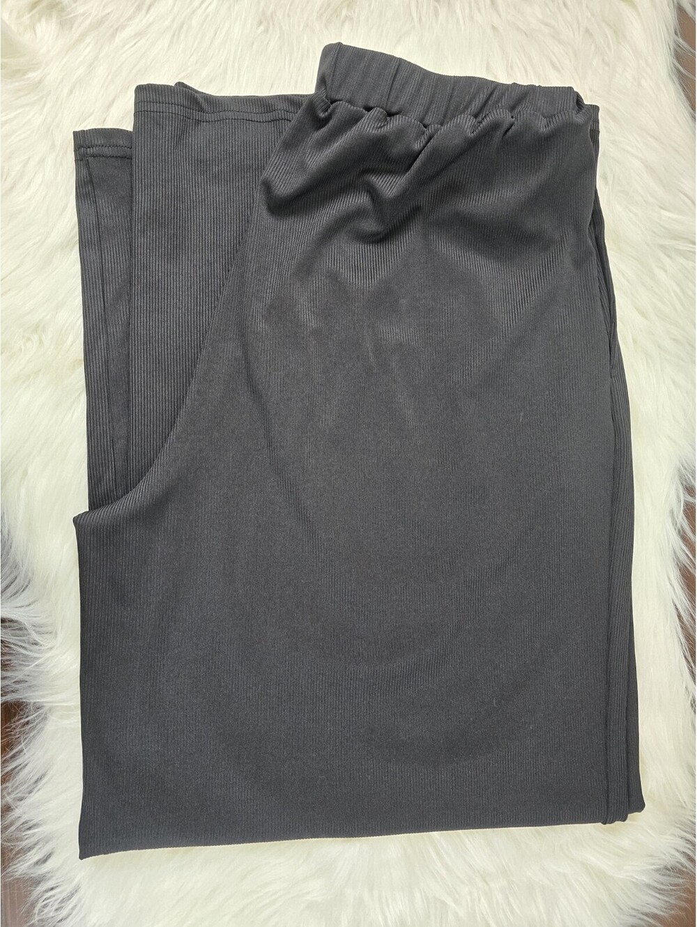 Cider Pants Women's Black Pull On Stretch Waist Wide Leg Size L, Casual Chill - Picture 2 of 7